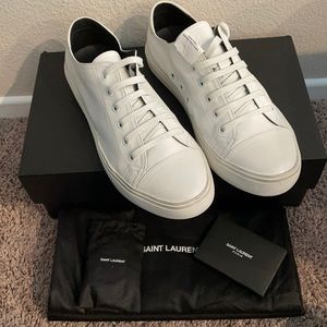 Saint Laurent white leather Bedford Sneakers
